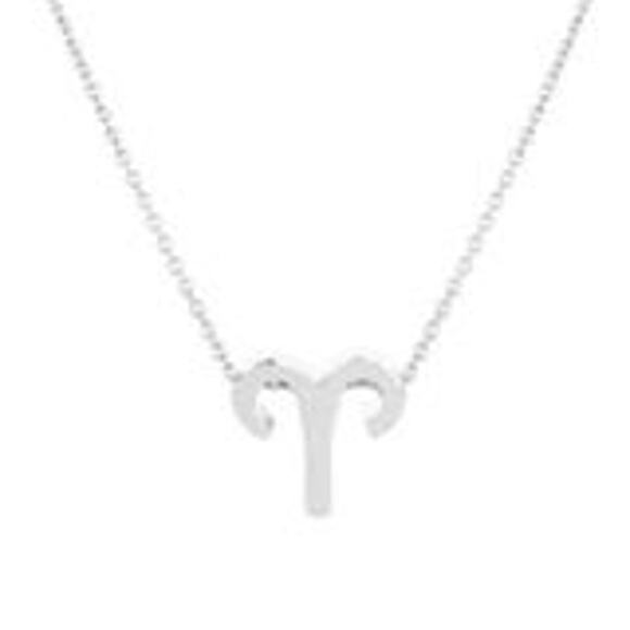 Astrology Necklace Aries Silver Tone Constellation Necklace Gift Simple Jewelry - Picture 2 of 5